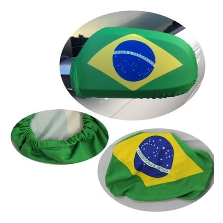 Bandeira Do Brasil Capa P/ Retrovisor De Carro Copa