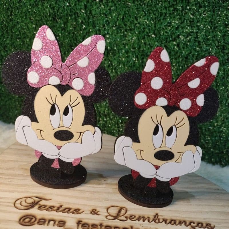 cabeça de Nutella tema Minnie . tampa de cofre, personalizados luxo Minnie pronta entrega envio rapido