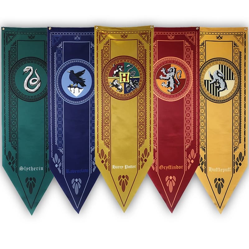 Harry Potter Decoração Bandeira Pendurada Barra KTV Tema Pennant Colorida