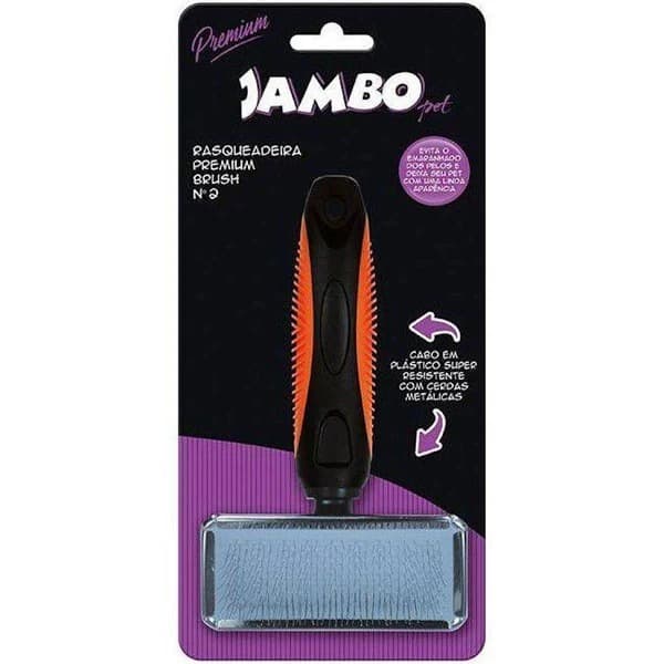 Rasqueadeira Premium Brush Cerdas de Metal T. Medio - Jambo