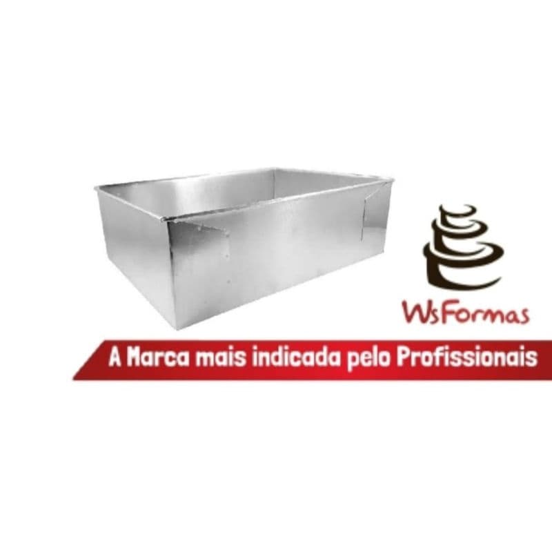 forma retangular alta 36x26x10 fundo fixo