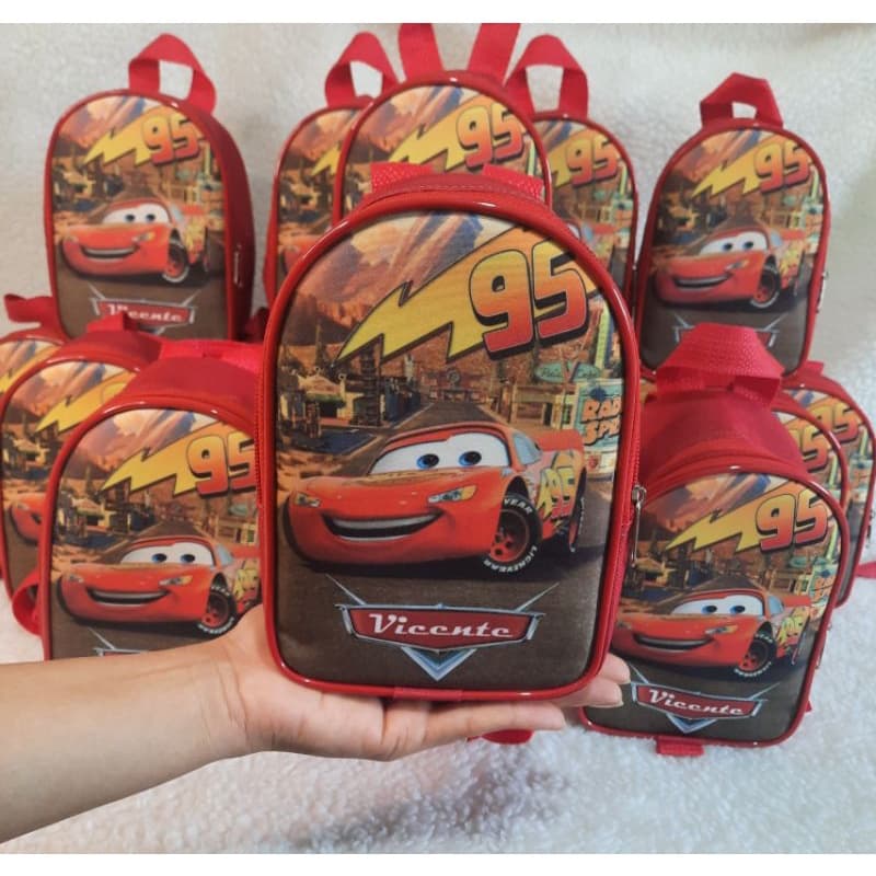 Mochilinha personalizada daminha aniversário diversos temas