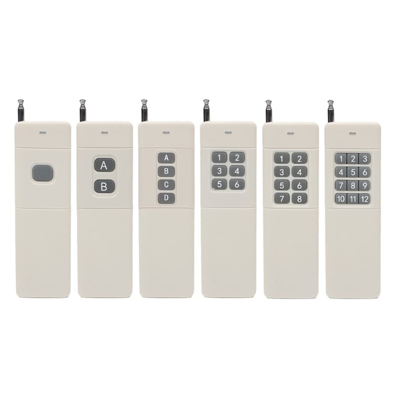 dusur9 3000m Potência Longo Alcance 2 4 6 8 12CH Transmissor Controle Remoto 433 MHz