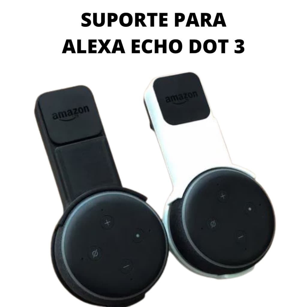 Suporte de Tomada para Alexa Echo Dot 3 Em 3D V2