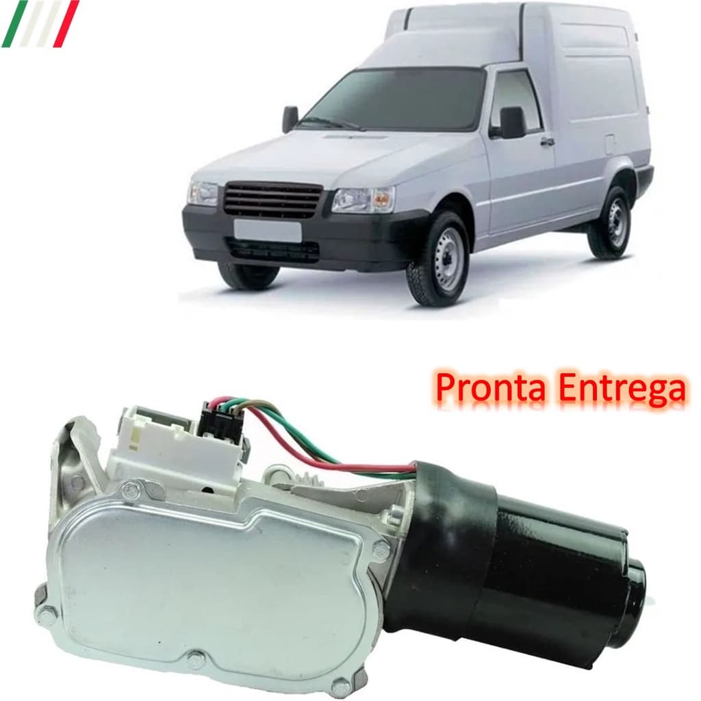 Motor Limpador De Parabrisa Fiat Fiorino Uno 1990 A 2010 Com Temporizador