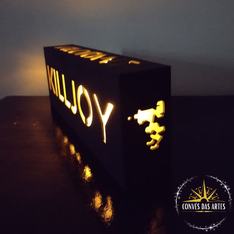 Luminária Gamer Valorant/Jogos/Led/Iluminação