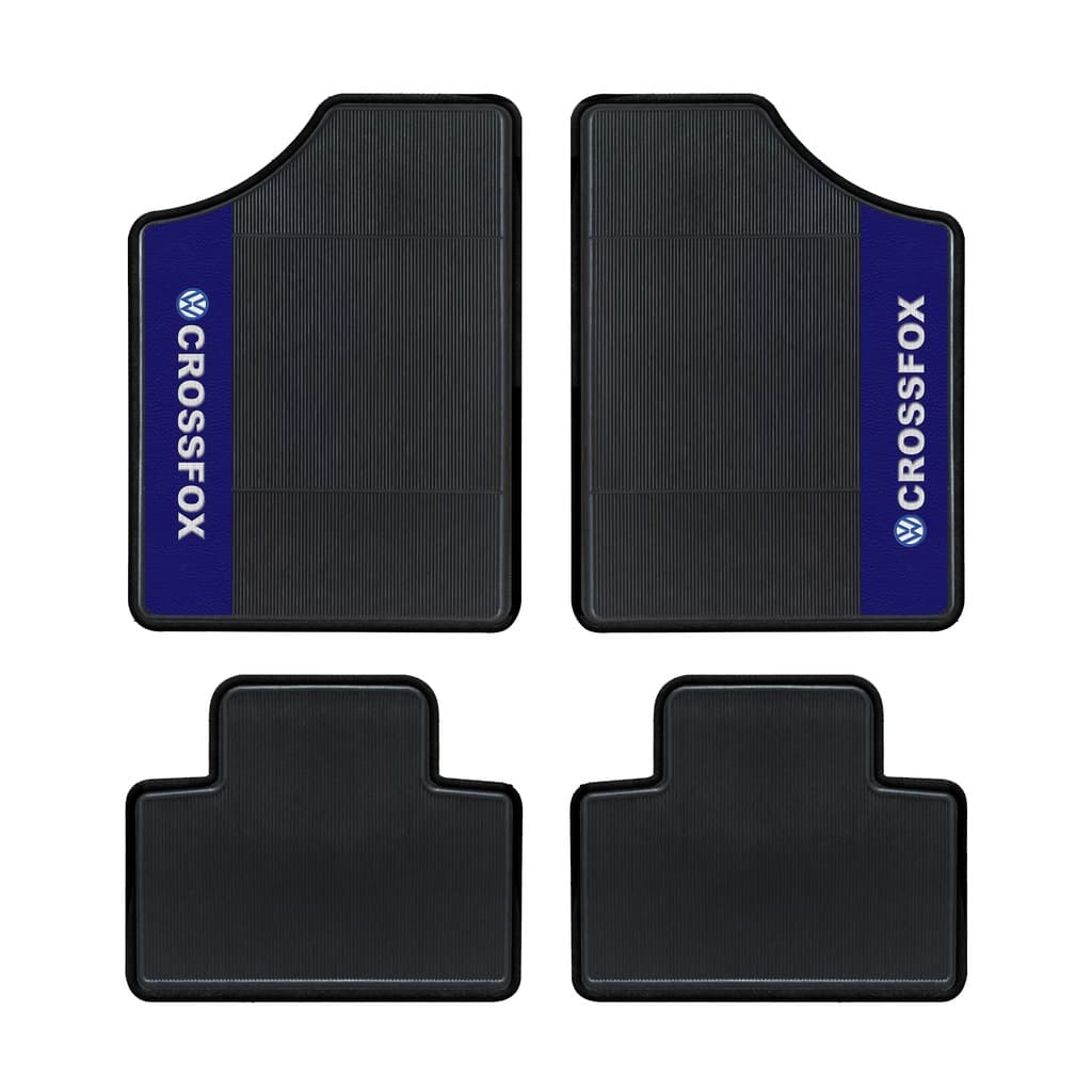 Cross Fox 4 Tapetes Automotivo 2003 Ao 2017 Dianteiros E Traseiros Preto Azul Vermelho Crossfox