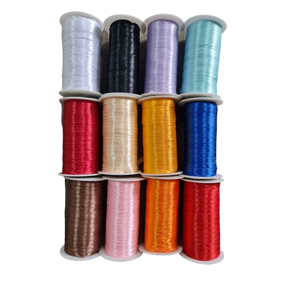 Fita Cetim Cs 1 Rolol 100m X 7mm Diversas Cores Rolinho