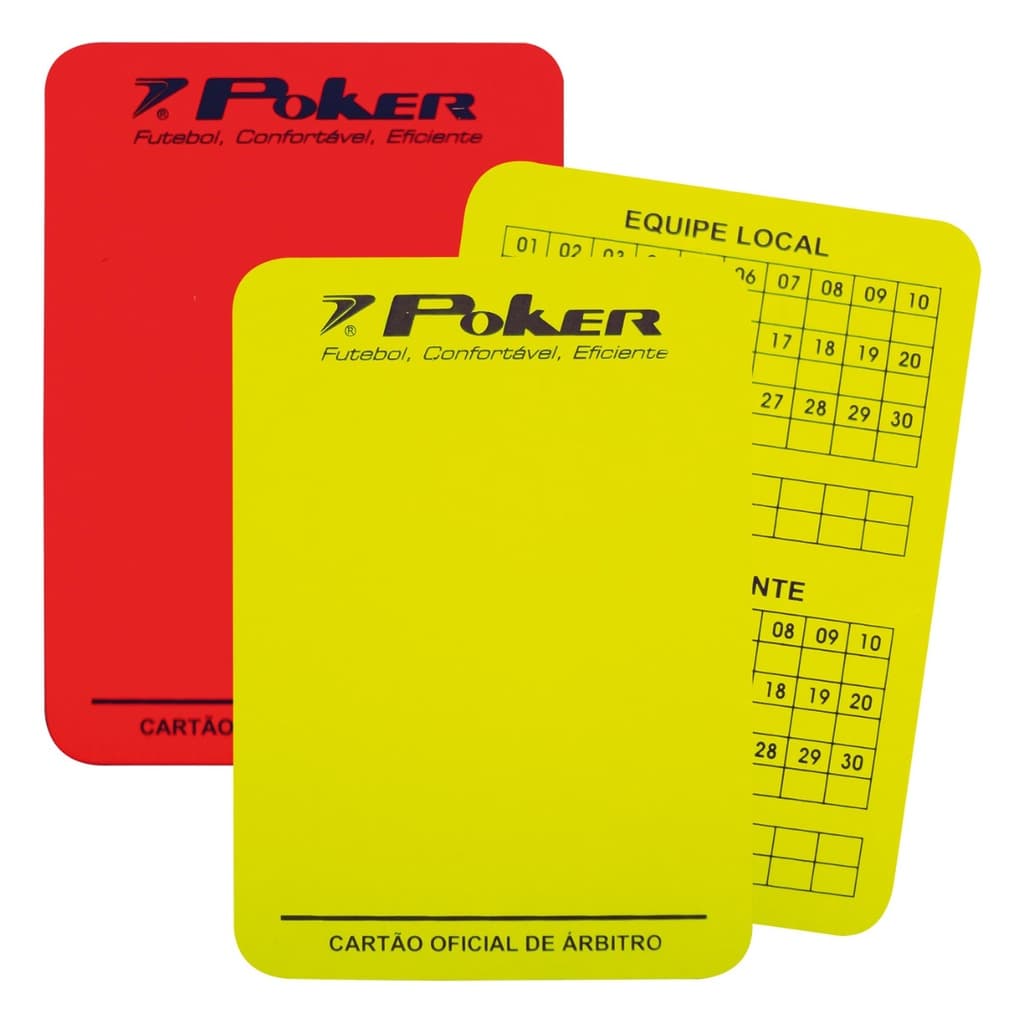 Cartão Oficial de Futebol Para Juízes e Árbitros - 2 kits