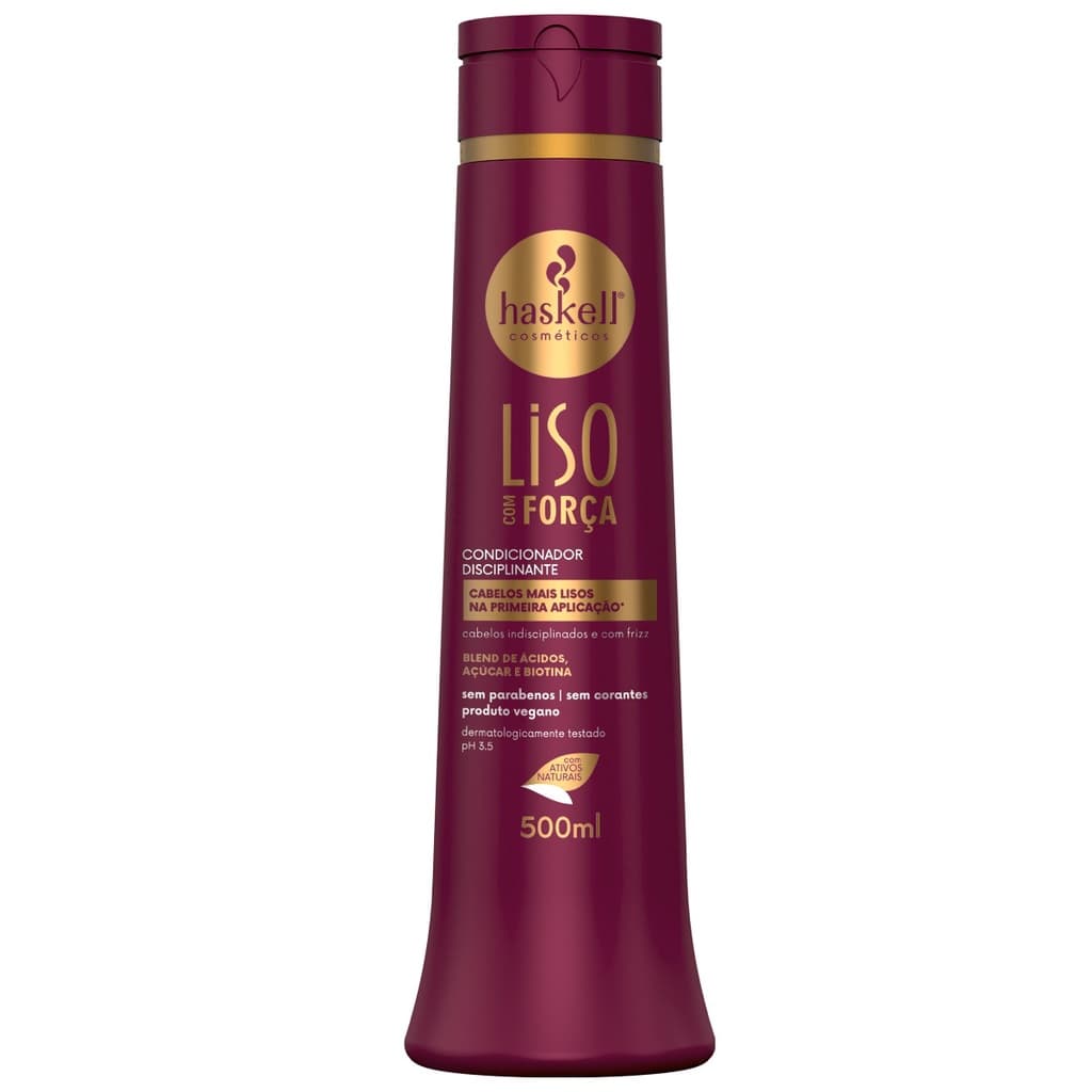 Condicionador Liso com Força 500ml  Haskell