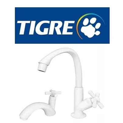 Torneira Tigre para Banheiro Lavatório Mesa Bica Alta Móvel ou Mesa Bica Baixa Fixa Cross