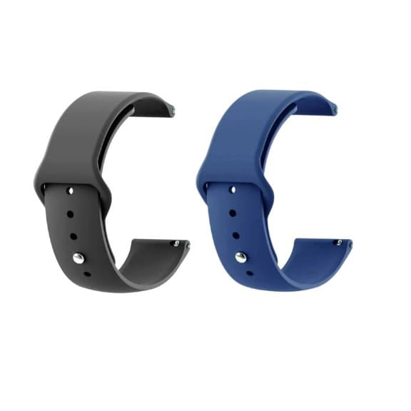Kit Pulseira 22mm Silicone Sport Compatível Com Smartwatch e Relógio Inteligente Digital Analógico