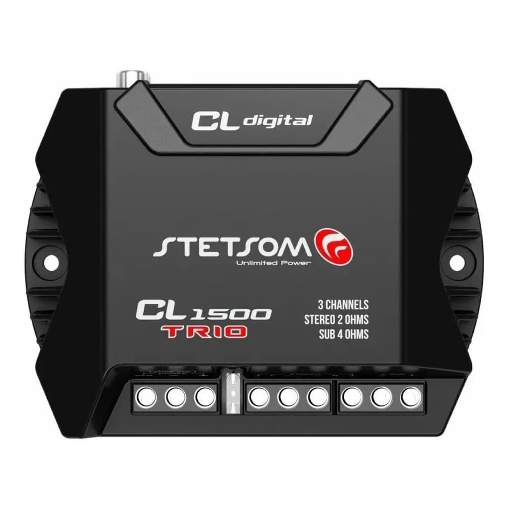 Módulo Amplificador Stetsom CL1500 Trio Digital Stereo 460W RMS 3 Canais 2 Ohms