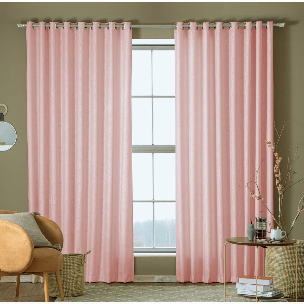 Cortina Jacquard Sala E Quarto 2 80mts X 170mts Esticada Semi Blackout/Blecaute