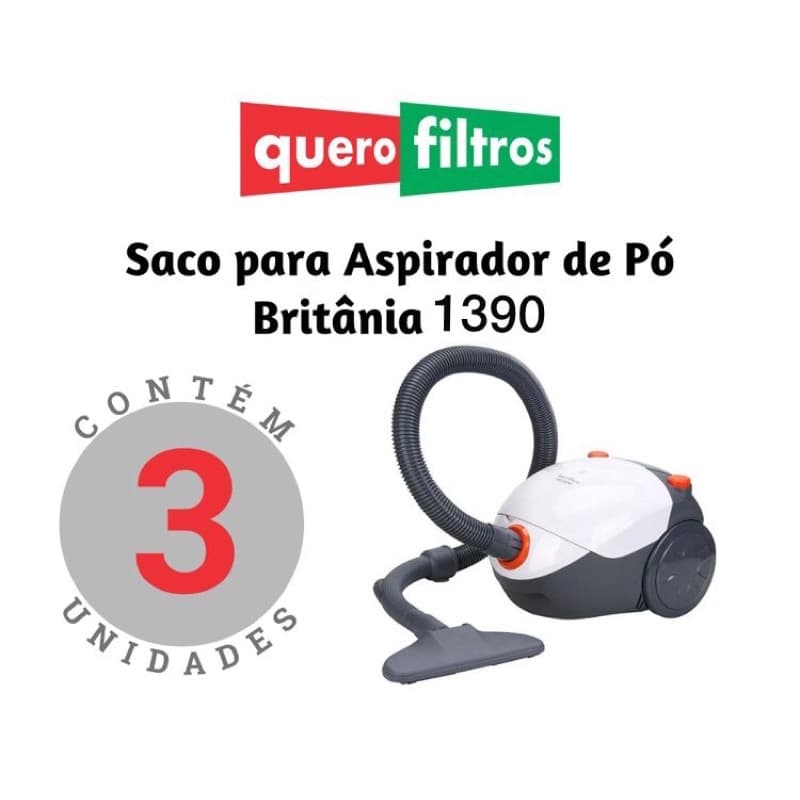 Saco Filtro Para Aspirador De Pó Britânia 1390