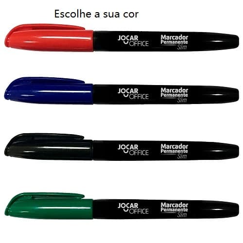 kit com 6 MARCADOR PERMAN.PONTA REDONDA SLIM