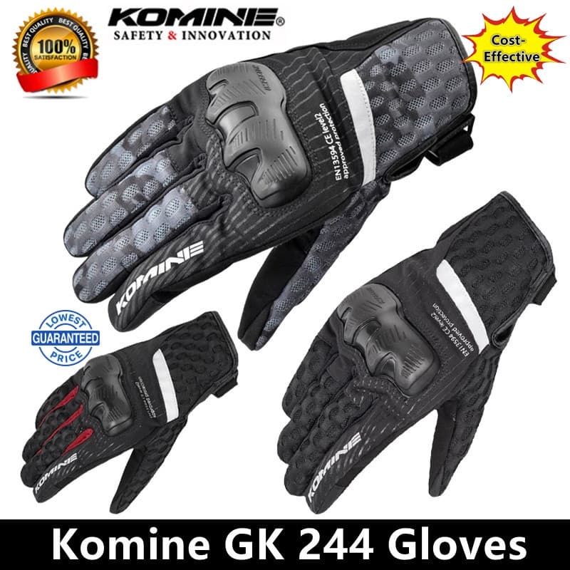 Komine Gk244 Luvas De Motocicleta Equitação Off-road Para À Prova De Vento E Queda