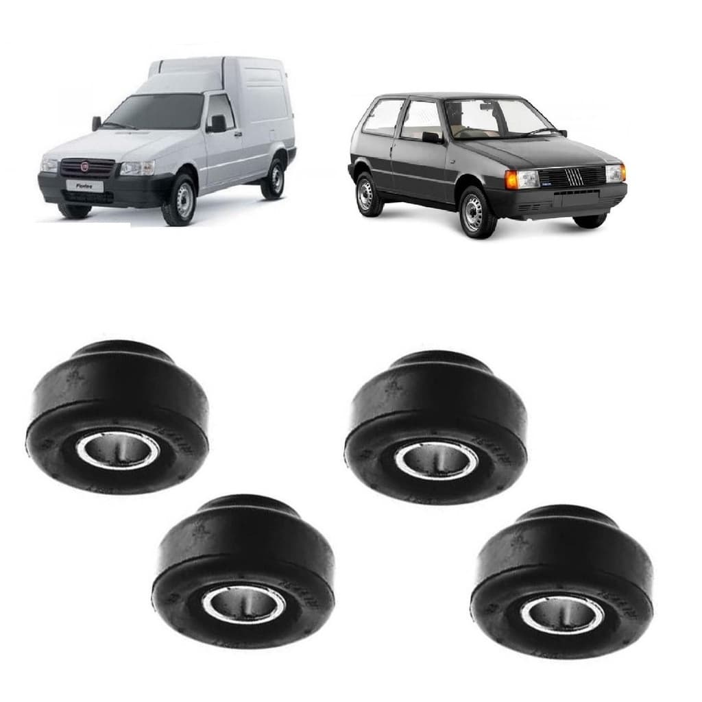 Kit 4 Bucha Do Tensor Dianterio Braço oscilante Pneuzinho Fiat Uno Premio Elba Fiorino