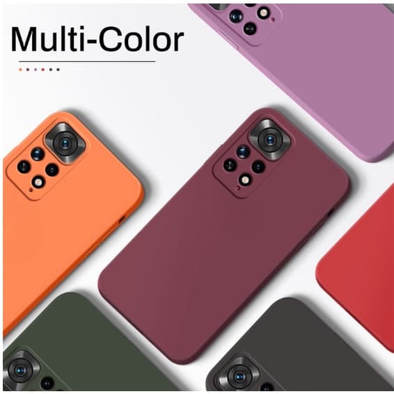 Capa Flexível De Silicone Oficial XIAOMI Redmi Note 11 /11s Tela 6.43 PROTECAO TA CAMERA  4G Fina Silicone Case  Note11