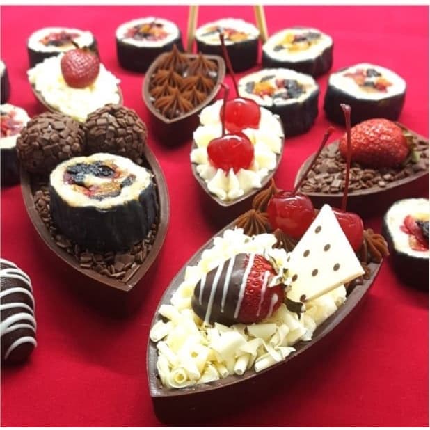 Forma Chocolate BWB - Forma Barca - Forma Silicone para Chocolates (3 partes) M