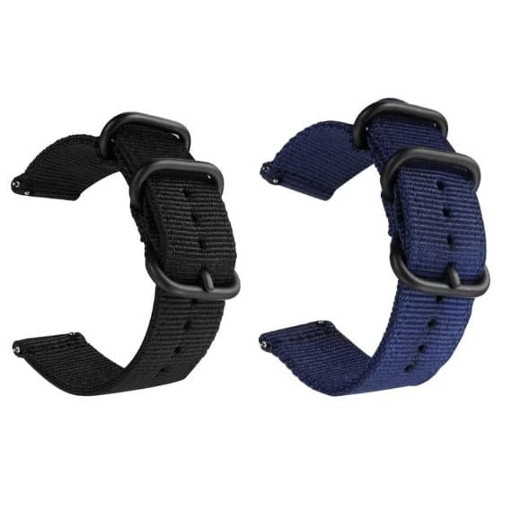 Kit Pulseira 22mm Nylon Force Compatível Smartwatch e Relógio Inteligente Digital Analógico