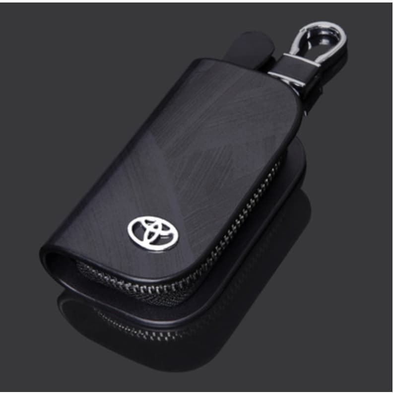 Estojo de Couro Genuíno para Chave de Carro / Capa de Chave de Carro Chevrolet/Toyota/Honda/Hyundai/Volkswagen