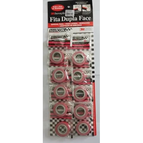 Fita Dupla Face 3m Cartela 10 Unidades (0,90 CmX11mm)
