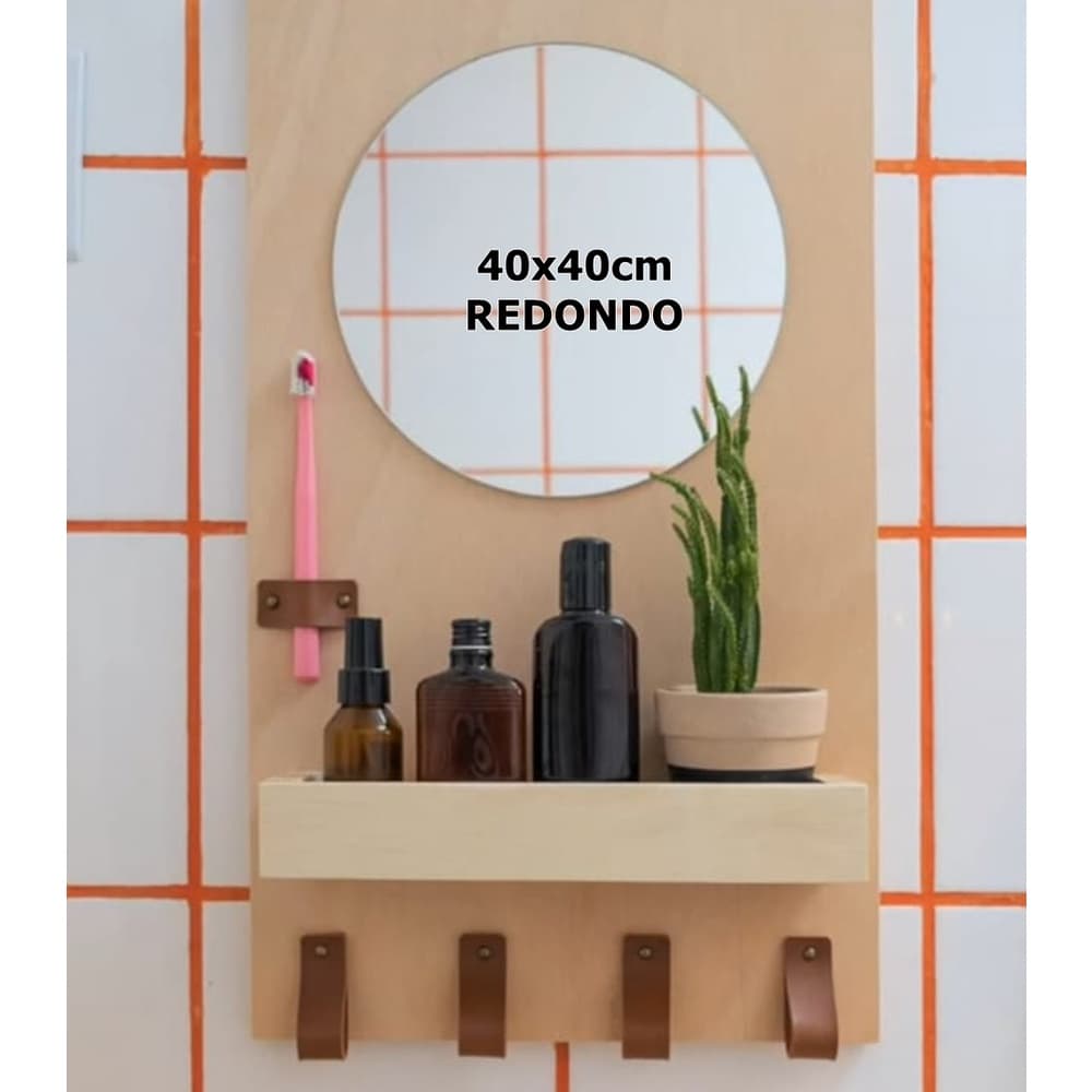 Espelhos decorativo redondo para loja/casa/escritorio/maquiagem 40cm tamanho ideal