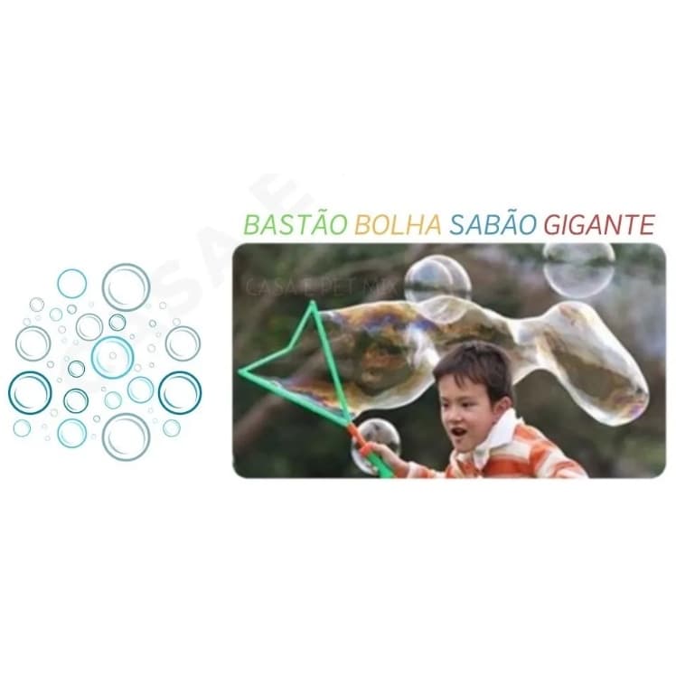 Bastão Lança Bolha Gigante Grande Diversão Top Espada Tubo