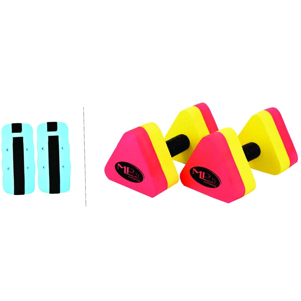 Halteres Kit 5 Pares + Caneleira 5 Pares ( 1 A 2 Kg )