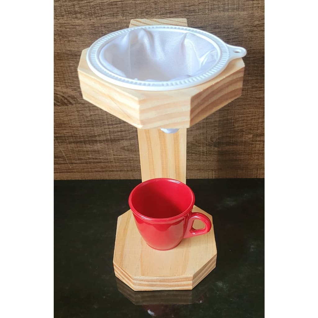 Kit de Suporte de Coador de Café, mini suporte rústico, coador para café, suporte passador de café
