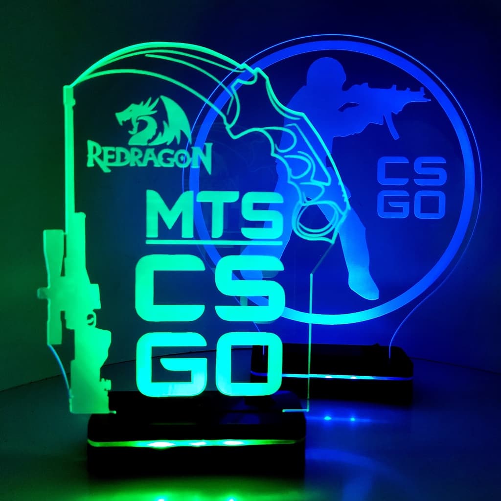 Luminária Abajur CSGO Counter Strike