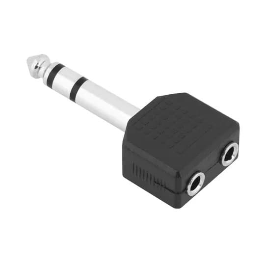 ADAPTADOR P10 STEREO PARA 2 P2 FÊMEA STEREO JACK J2