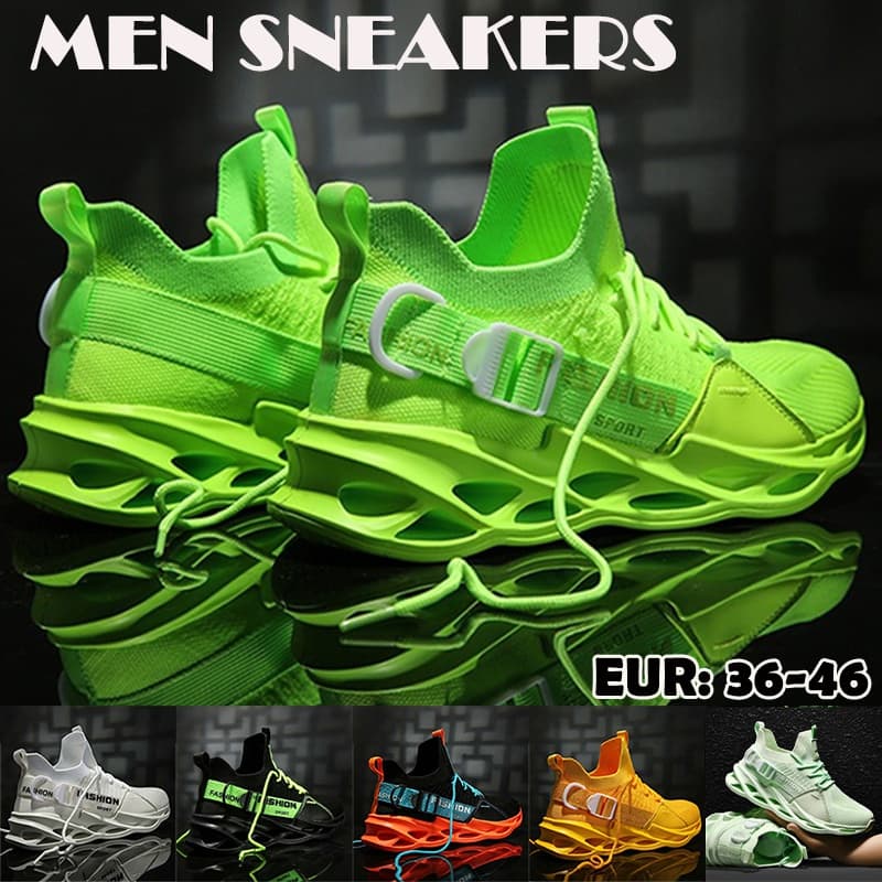 O Mais Novo Moda Masculina Lace Up Tênis De Corrida Leve Casual Respirável Para Ambiente Externo Casal Esportivo Tamanho