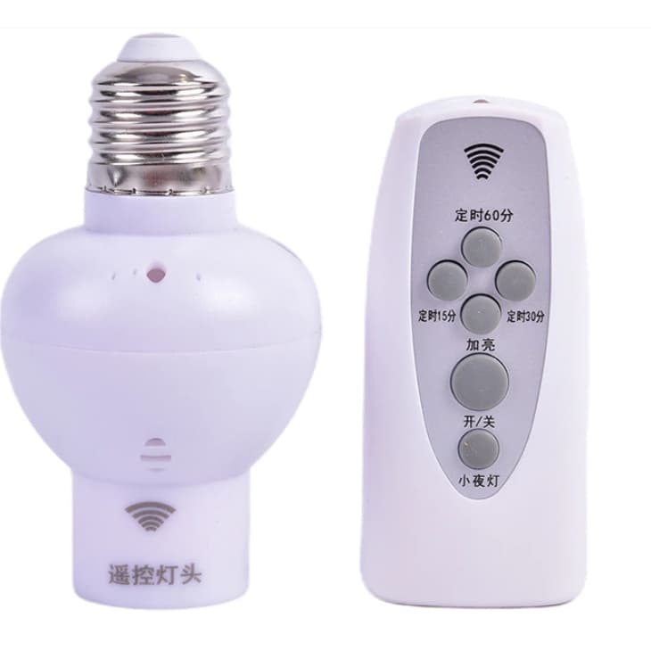 SOQUETE e27   85v a 220v COM CONTROLE REMOTO PARA LAMPADA