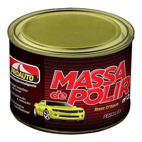 Massa De Polir Carro N.2 500g Polidor Automotivo Tira Risco