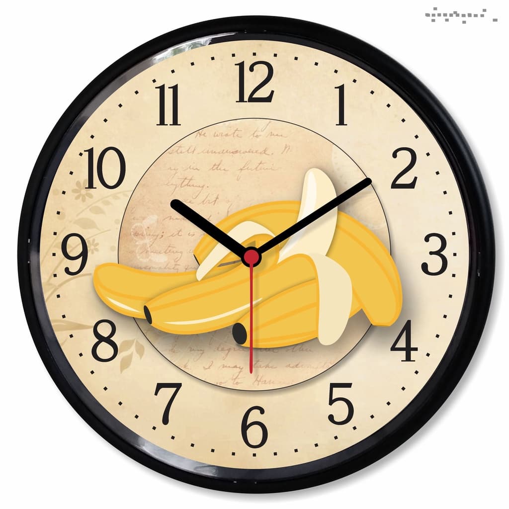 Relogio Parede Decorativo Banana Decoracao Fruta Cozinha Sala Casa Presente