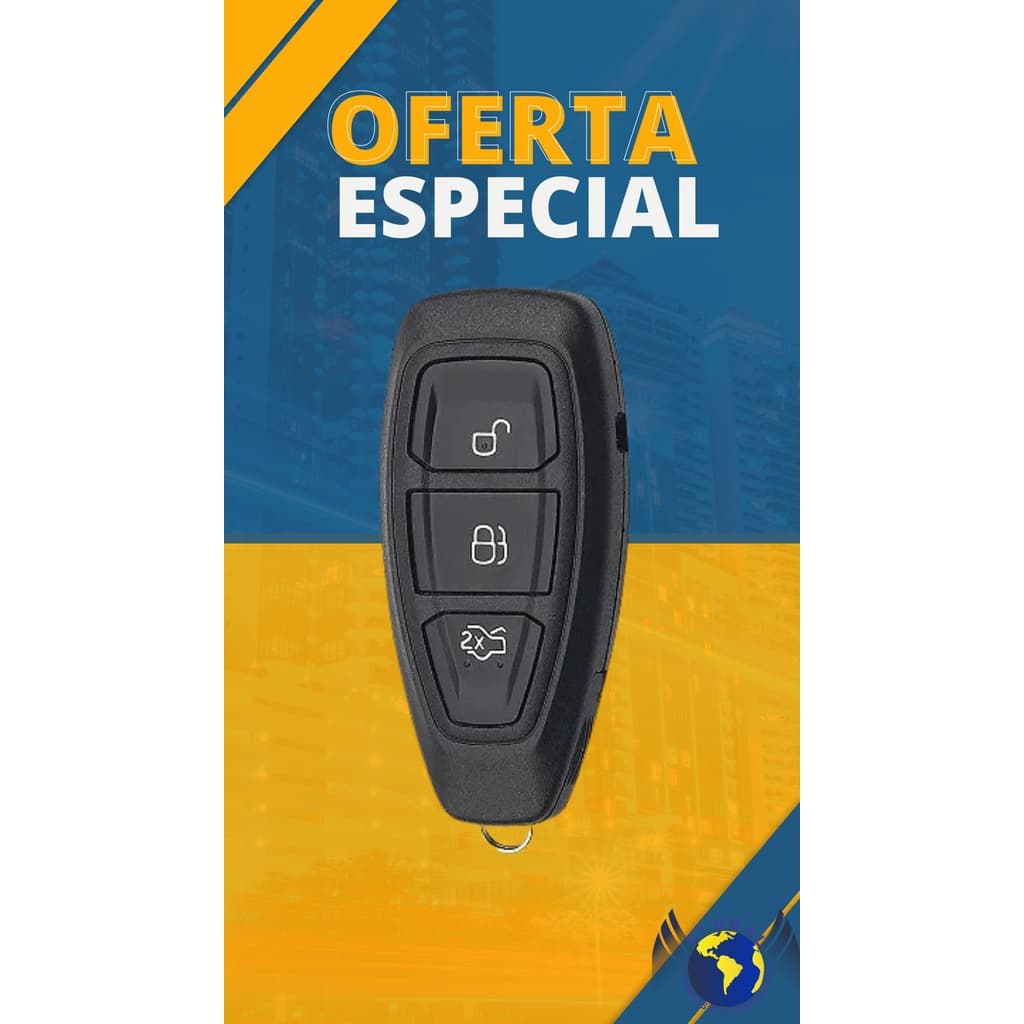 Chave Presença Oco Ford Focus 3 Botões