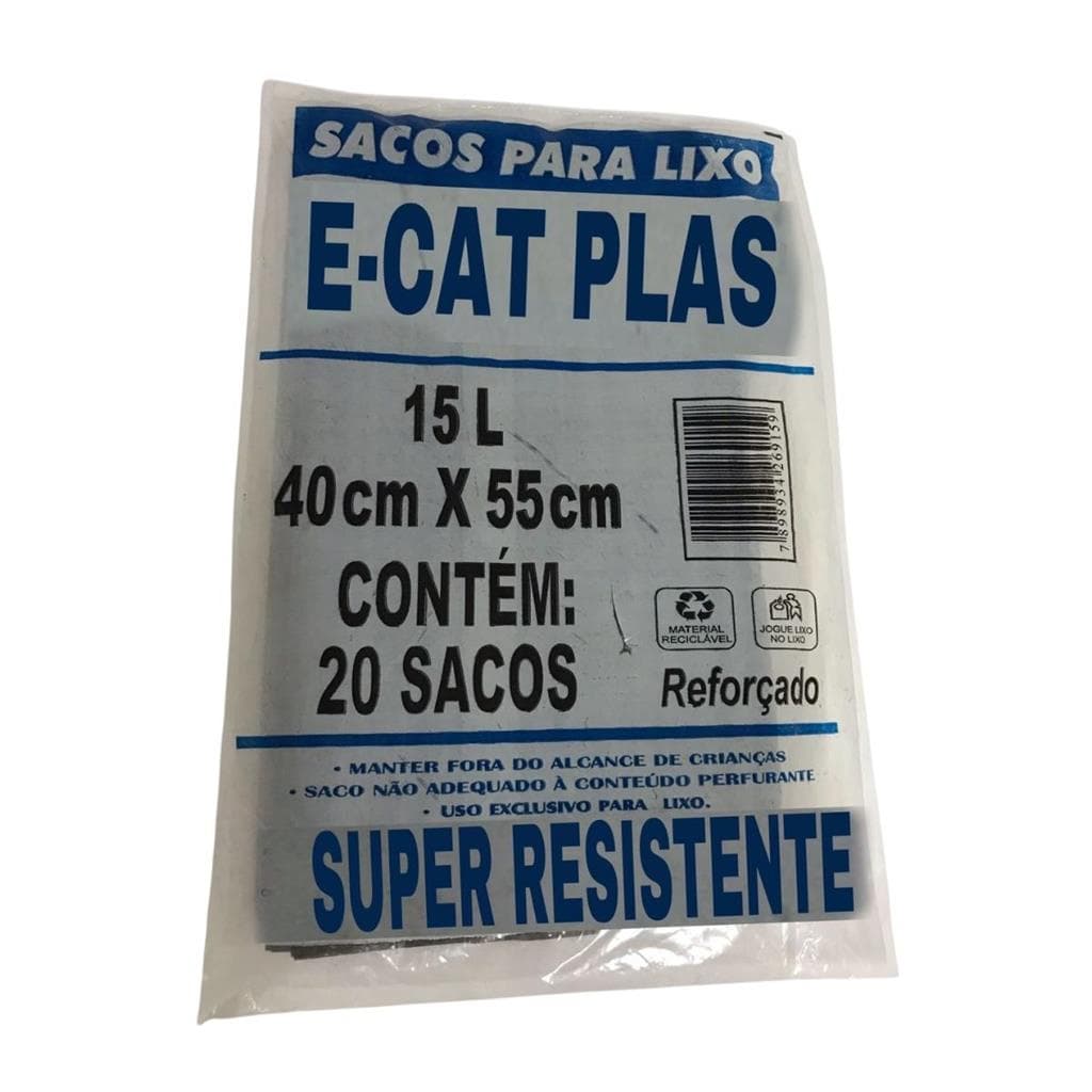 SACO DE LIXO 15 LITROS 10 UNIDADES