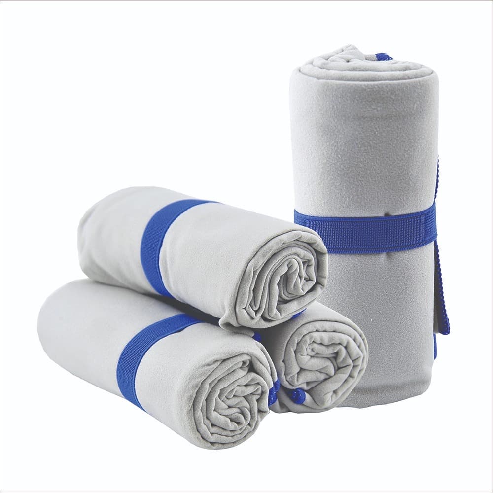 Toalha Microfibra Rosto Seca Rápido Fit Academia Natação Cinza | Toalha Esportiva Compacta Premium