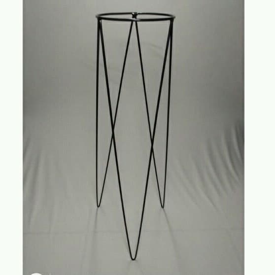 Suporte p/Vaso Tripé Chão G 16X60 Jardinagem 4mm sg