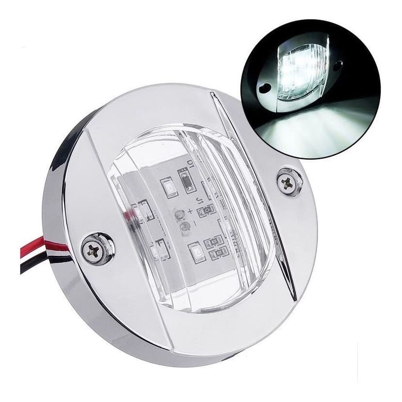 Luz De Popa Led 12V Traseira Popa Cortesia Iluminação Barco Lancha Prova D'água Promo