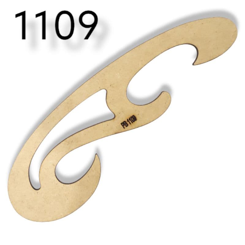 Régua Curva Francesa 1109 Mdf Patchwork Costura Modelista Promoção