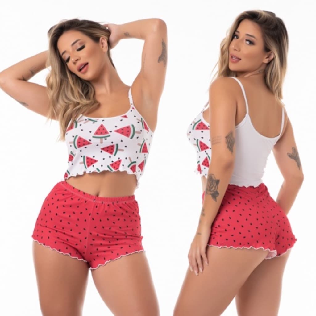 Kit 5 Short Doll Estampado Feminino Conjunto Babydoll MELHOR PREÇO!