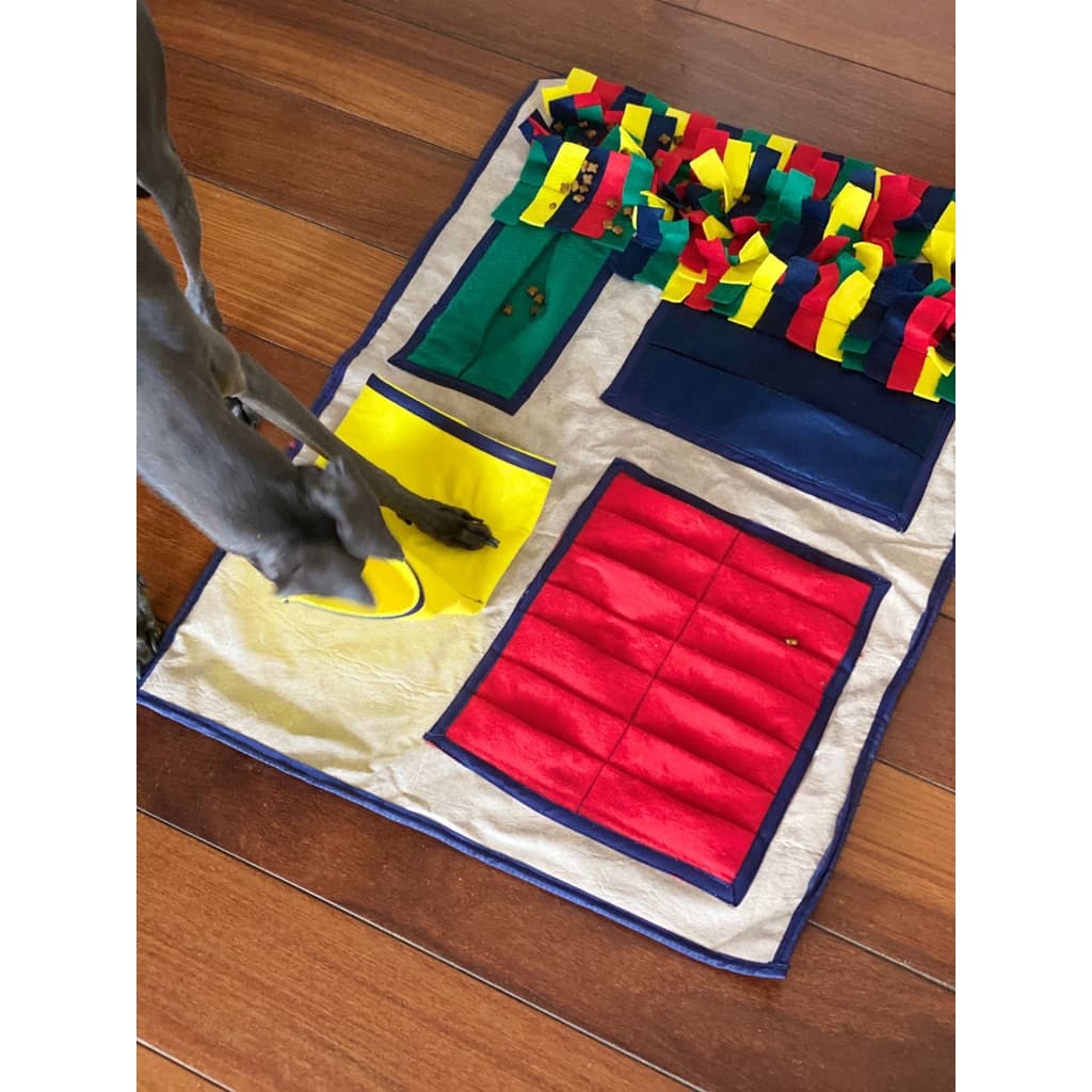 Tapete Interativo Cachorro Gato Esconde Porta Petisco Comedouro Lento de Forragear Brinquedo pet