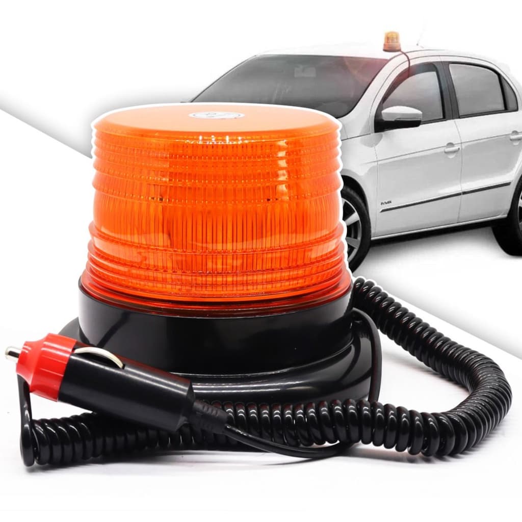 Giroflex Giroled Amarelo Super Led 12v/24v Efeito Pisca Imã