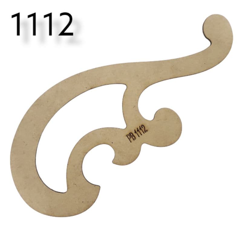 Régua Curva Francesa 1112 Mdf Patchwork Costura Modelista Promoção
