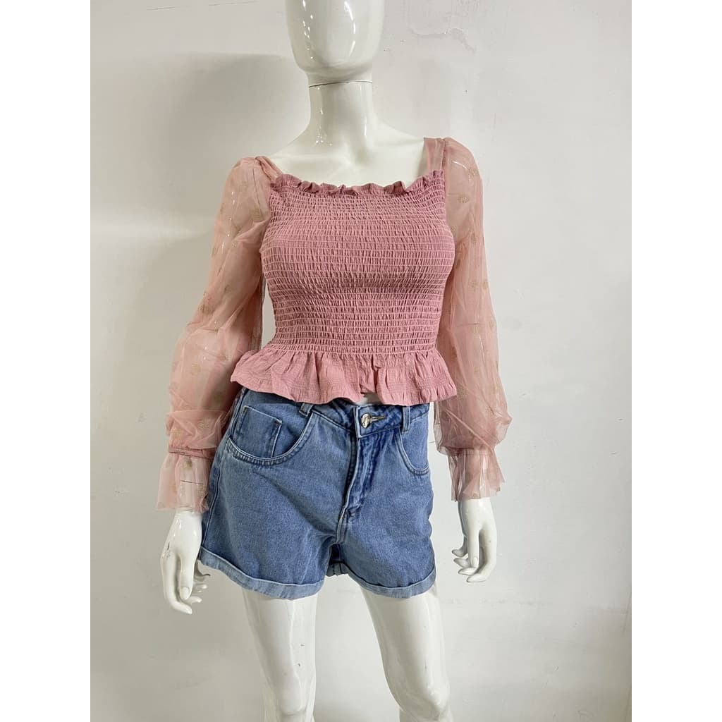 Blusa Feminina Ciganinha com Elástico.