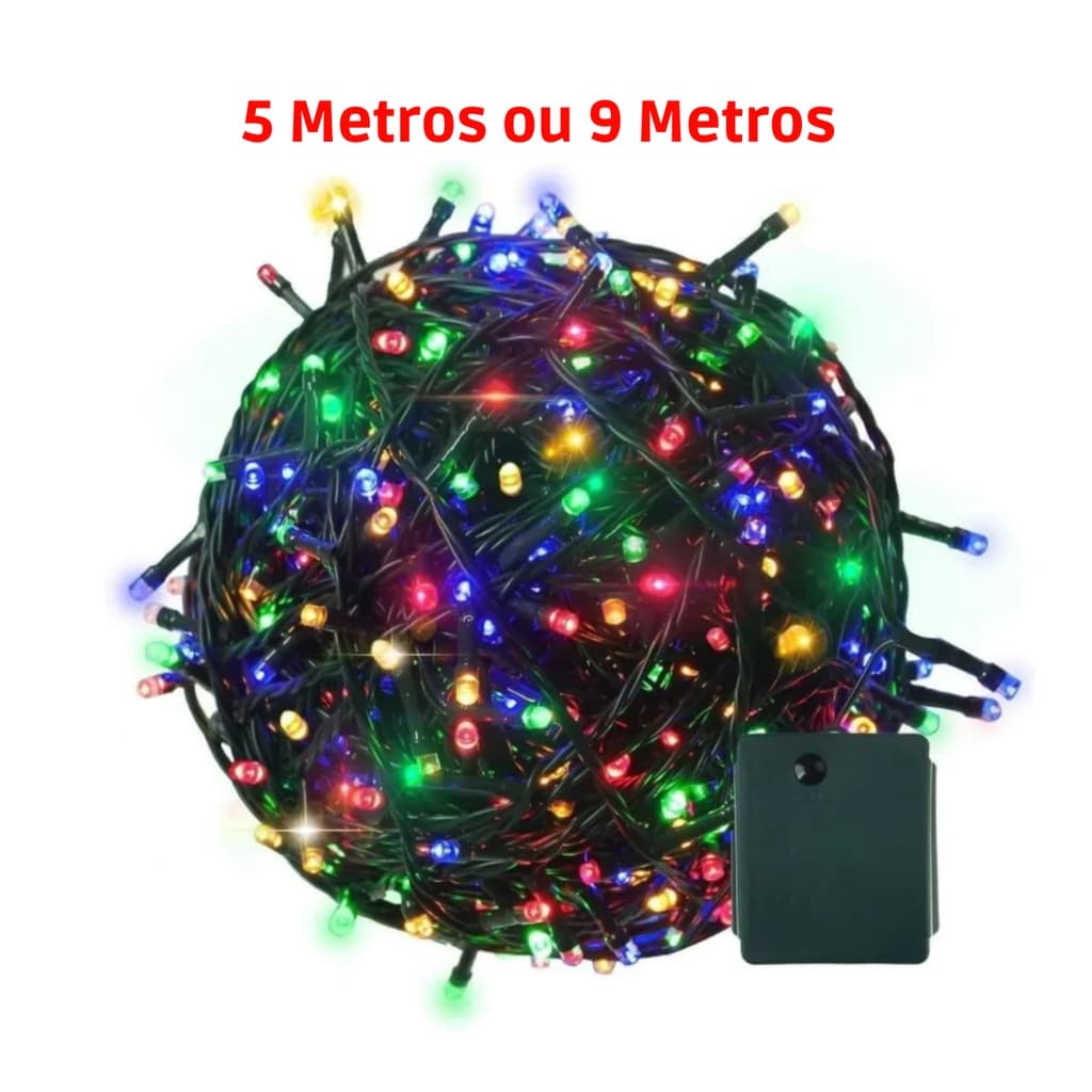 Pisca Pisca Natal Led Luzes Decorativa 5 Metros a 9 Metros Pisca Para Decoração Natalina