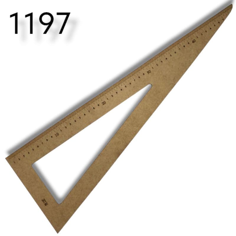 Régua Esquadro 50cm Modelagem Confecção 1197 50x18cm Mdf Promoção